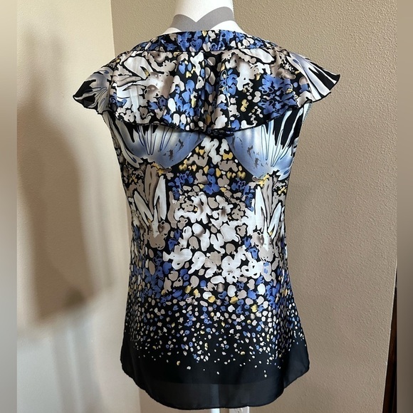JADE Satin Printed Blouse, Size S - Picture 3 of 5